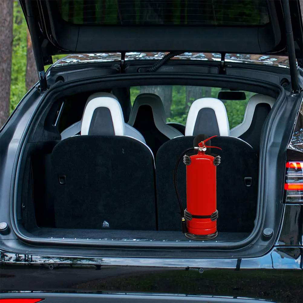 1 set Fire Extinguisher Holder Car Mounting System Fixing Strap Bracket Durable Secure Vehicle Safety Trunk Storage Fire