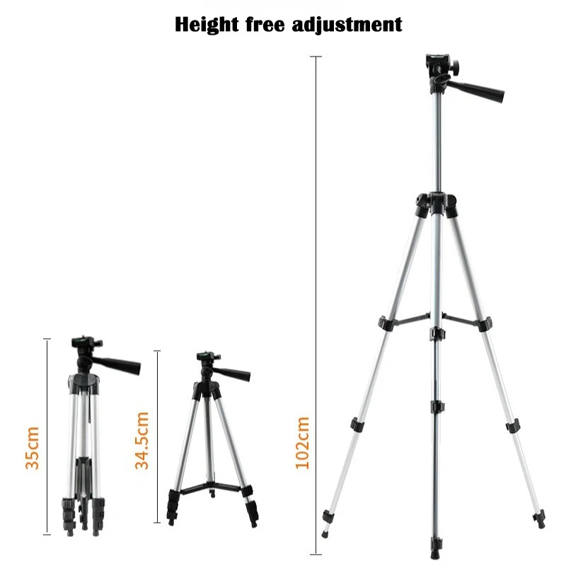 102cmTripod For Phone  Video Recording Phone Tripod Stand with Bluetooth Remote Universal Camera Phone Photography Stand