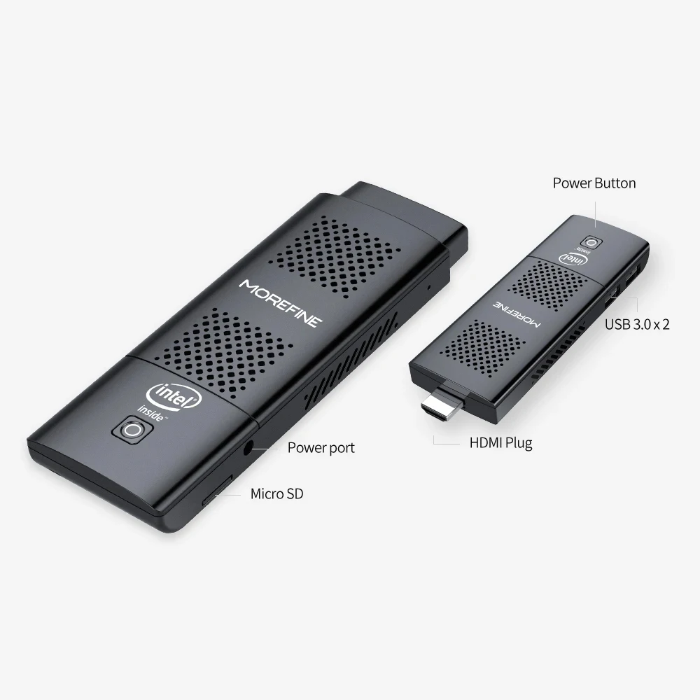 M1K Intel J4125 Mini PC Portátil, Smart Stick, Banda Dupla, WiFi, BT 4.2, 8GB DDR4, SSD de 256GB, Gráficos UHD 600, HD, Computador 4K, Caixa de TV