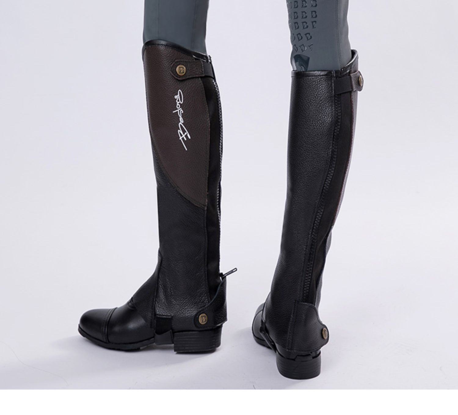 Alta qualidade metade chaps completo macio couro de vaca emenda equitação chaps corpo protetor equipamentos equestres para unisex