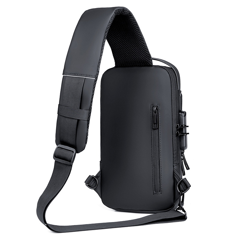 Męska torba na ramię Wielofunkcyjna torba na ramię z zabezpieczeniem przed kradzieżą USB Męska torba podróżna na ramię Crossbody