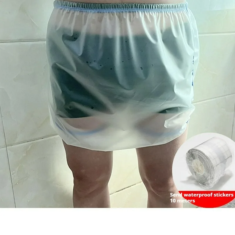 Roupa interior de plástico para crianças após a circuncisão, infantil Prepúcio Cirurgia Banho Capa, Adulto Hemorróidas Shorts Pós-Operatórios