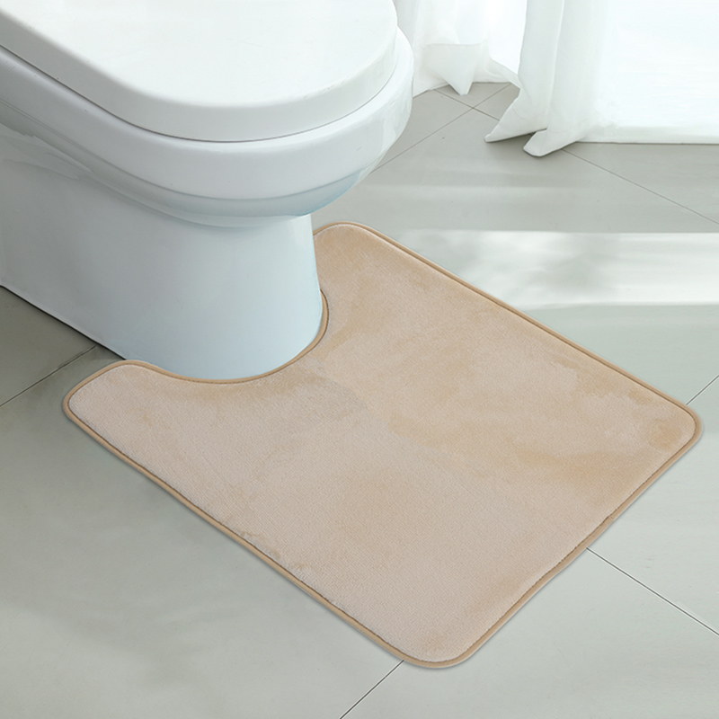 U-SHAPE Badezimmer-Bodenmatte, Toilettenmatte, rutschfeste Badezimmermatte, saugfähige Badematte, Heimdekoration
