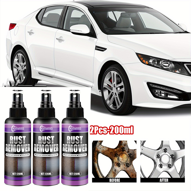 Removedor de ferrugem em spray de polimento de metal multiuso para carros, utensílios de cozinha de aço inoxidável, restaura o brilho e evita oxidação