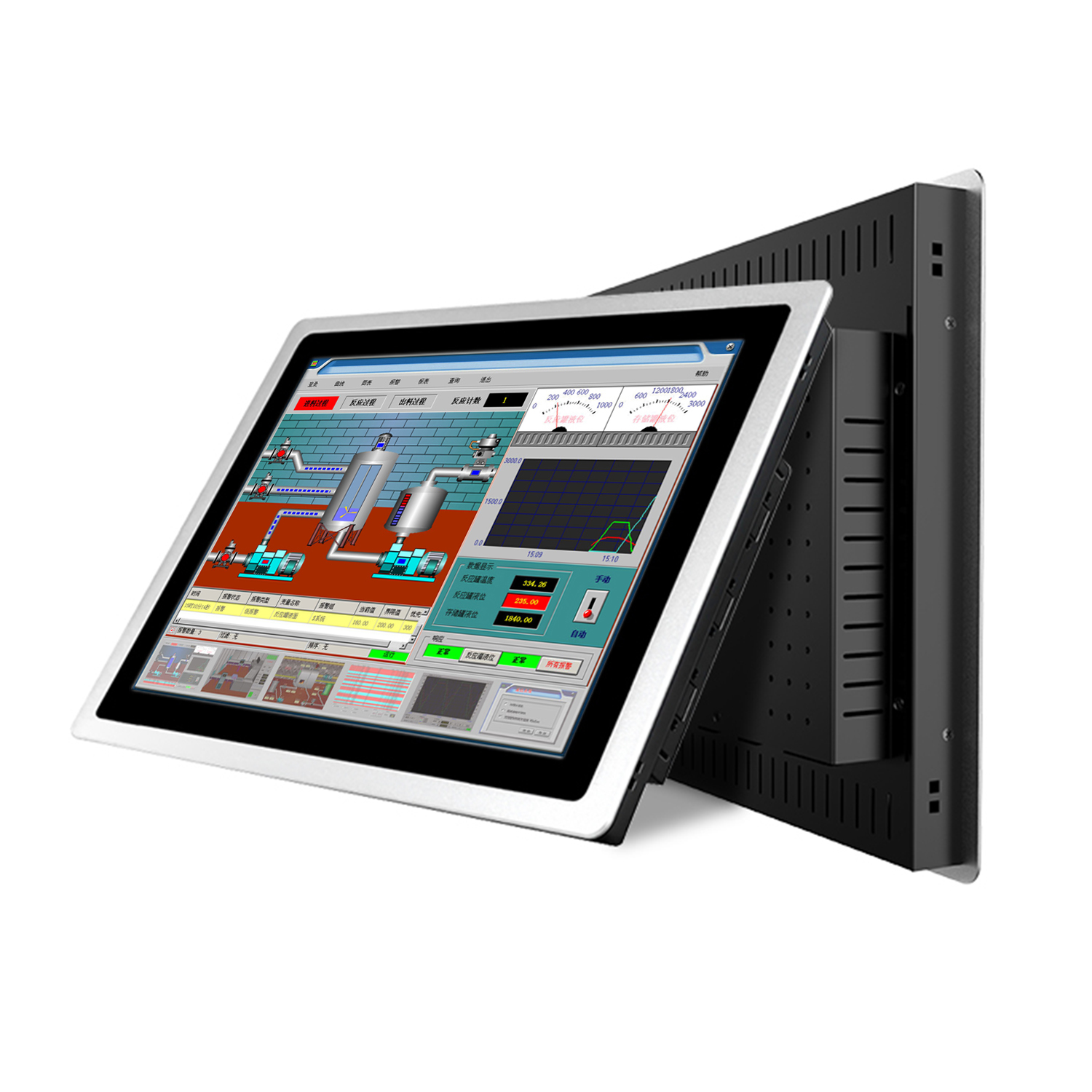 17 19 Pannello industriale da 21,5 pollici PC all-in-one con touch screen capacitivo tablet computer wifi integrato com per win10 pro