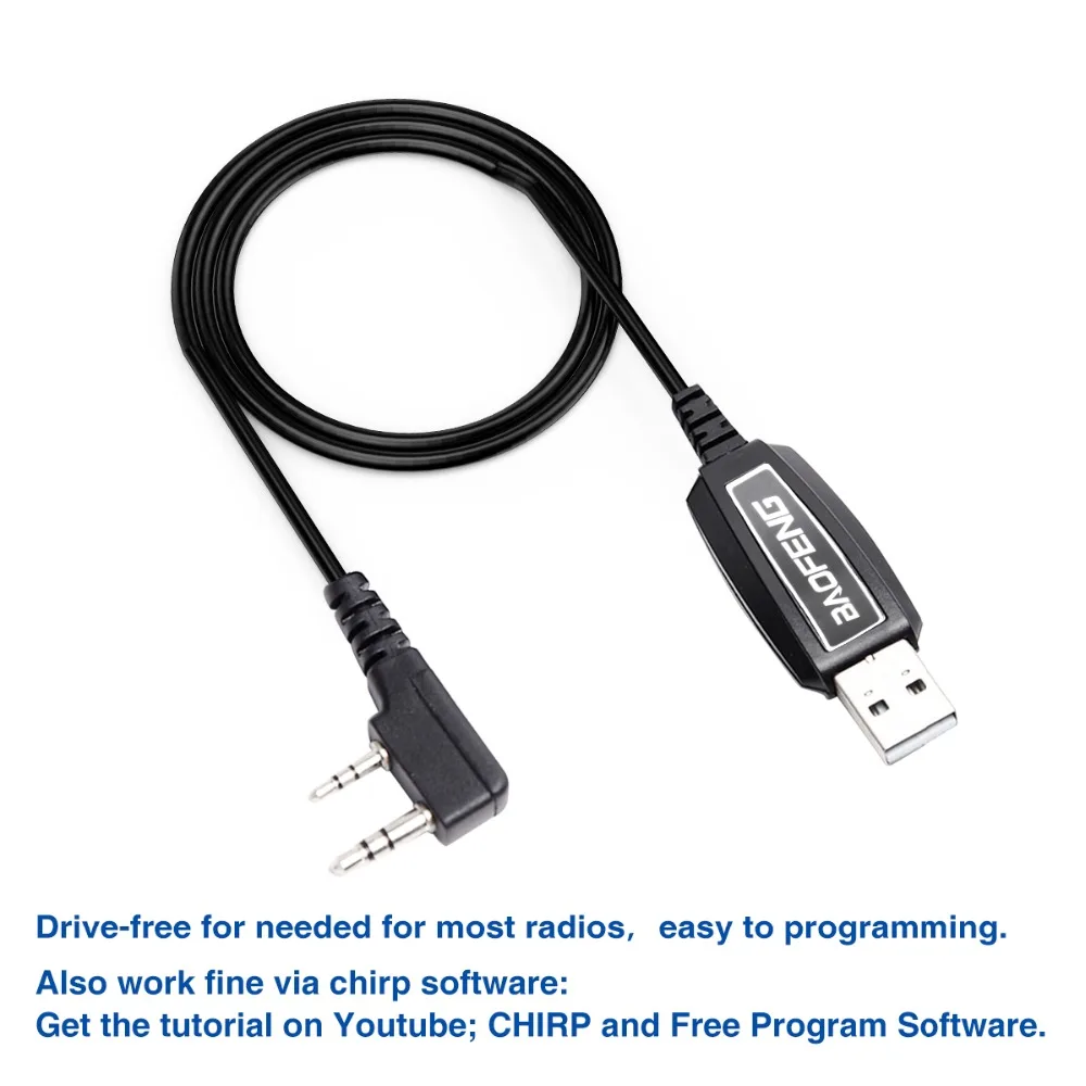 CH340 USB-Programmierkabel für Baofeng UV 82 888S UV 13 21 Pro Quansheng UV-K5 5R Plus Walkie Talkie Radio