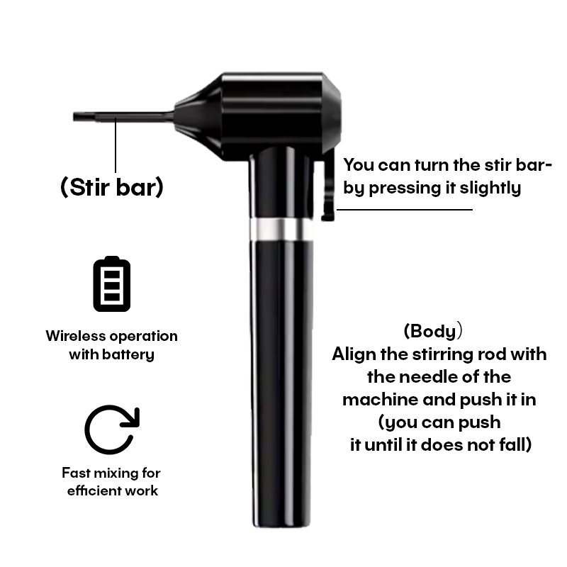 Poseidon misturador de tinta de tatuagem de alta qualidade fornecimento de máquina de tatuagem com 5 varas mistura profissional maquiagem permanente misturador de tinta de tatuagem