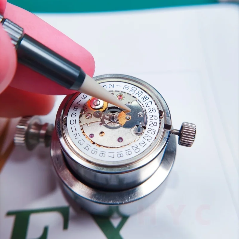 Peek stick with auxiliary movement core clamp Watch Dial Cleaning Pen  Watchmaker Watch Repair Tool