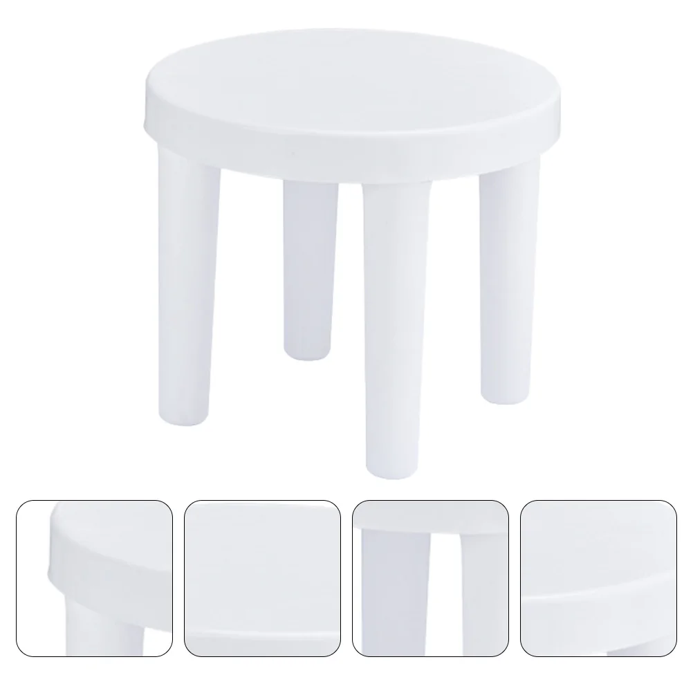 1pc プラスチックスツール子供幼児浴室ステップフットトイレノンスリップ小さなスツール白シャワーホーム実用ポータブル
