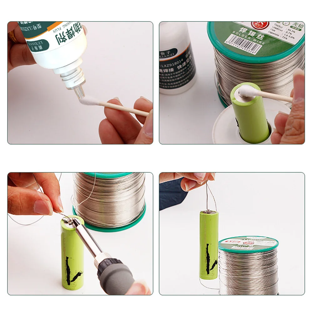 50ml ฟรี-สะอาดเชื่อม FLUX Quick การประสาน อุปกรณ์เครื่องมือสําหรับแบตเตอรี่สแตนเลสคุณภาพสูงอุปกรณ์บัดกรีครีม