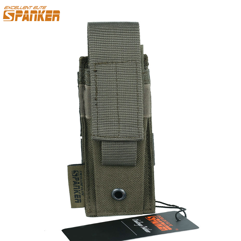 EXCELLENT ELITE SPANKER Тактический подсумок для журналов для пистолетов, кобура для одного журнала, универсальный зажим для охотничьего ружья, оборудование