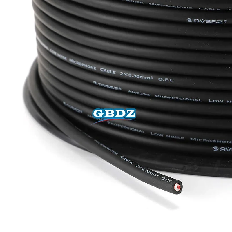Kabel Audio Mikrofon Dua Inti 1-30M XLR Kabel Terlindung Layar Ganda Diy Mixer Gitar Elektronik Pengurang Kebisingan Tembaga Listrik