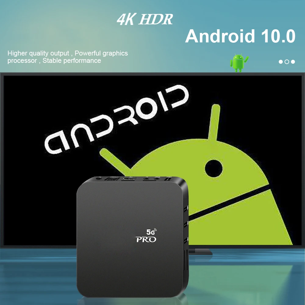 Global Version Smart TV Box Android 10 4K RK3128 Media Player 1GB 8GB With 2.4G Wifi Quad-Core Youtube Media Player Set-Top Box