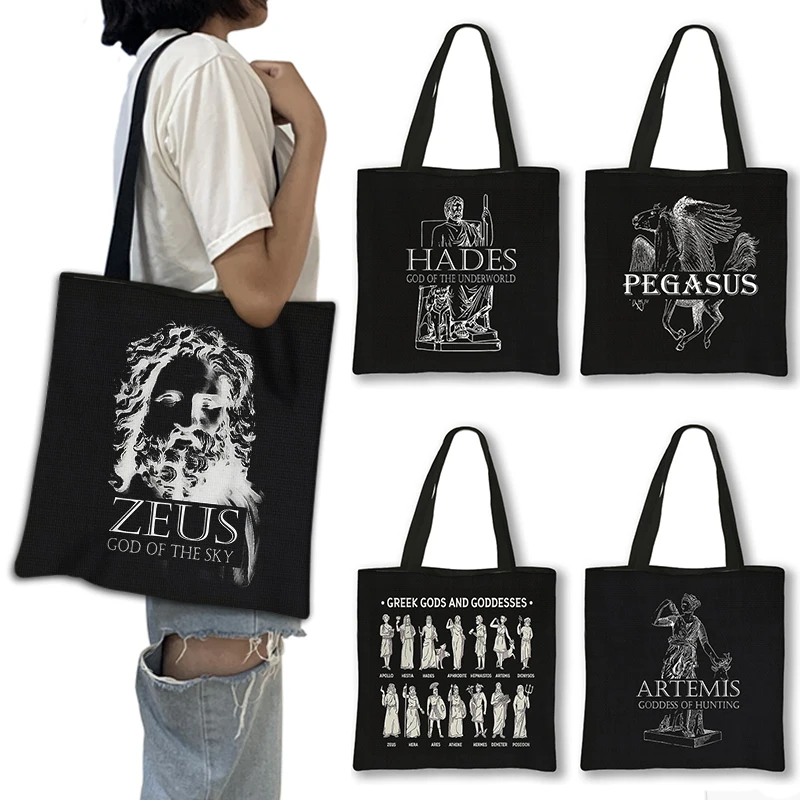 Mitologia Grega Gods Bolsa de ombro para mulheres, Athena Centaur Totes, bolsa feminina de grande capacidade, sacolas reutilizáveis, presente