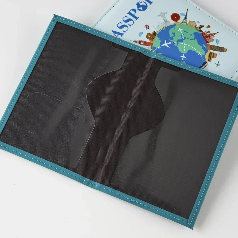 2025 impressão colorida uv capa de passaporte global avião titular do bilhete titular do passaporte titular do cartão de identificação capas de passaporte acessórios de viagem