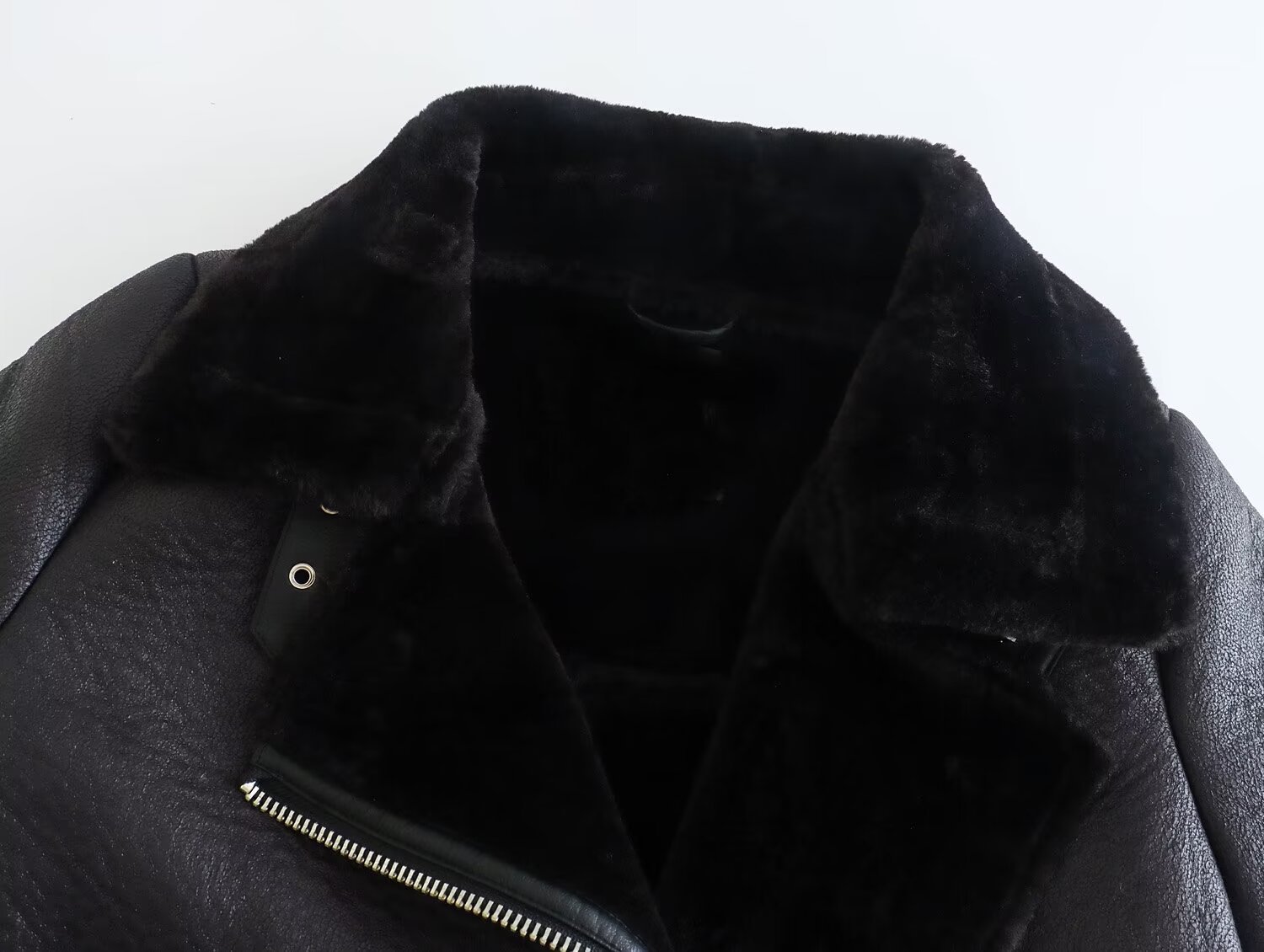 Suninheart 暖かい女性フェイクファージャケットベルトストリート女性モトバイカールーズ厚みのコートファッション秋冬生き抜く