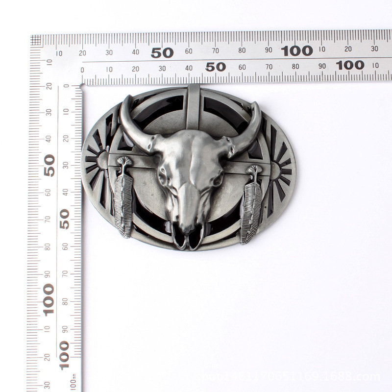 Bull Schädel Gürtel Schnalle Gürtel DIY Komponenten Westlichen Denim Heavy Metal Rock Stil Gürtel Schnalle