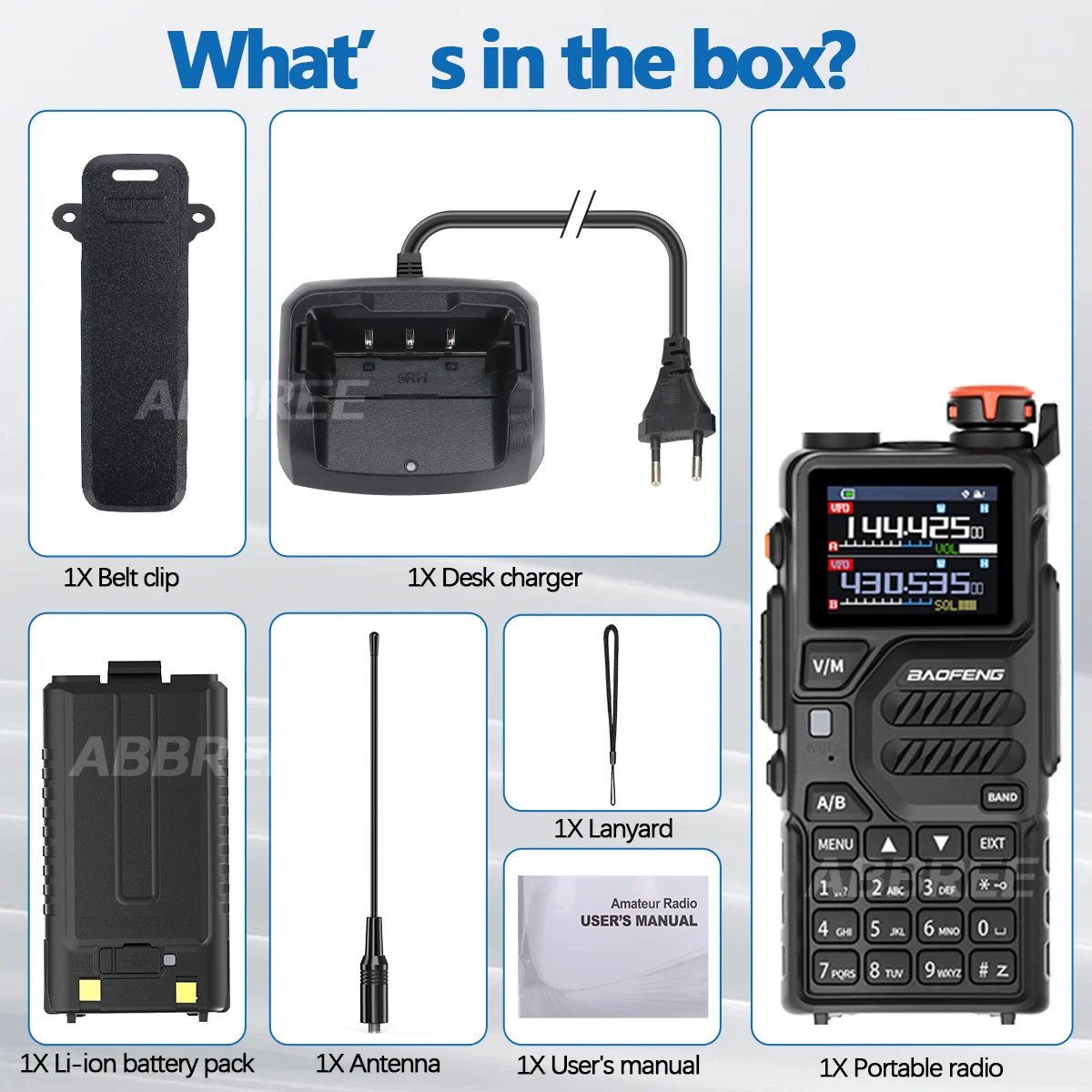 Baofeng UV-K5 PRO GPS Walkie Talkie Drahtlose Kopierfrequenz Multiband AM DTMF Typ-C AM FM Long Range NOAA Zweiweg-Amateurfunk