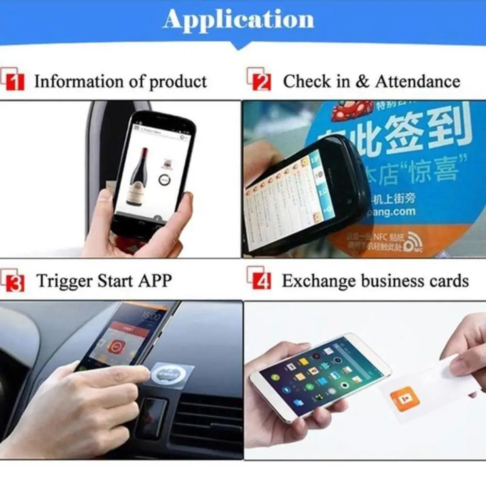 10pcs NFC Tags DIY 213 Sticker For IPhone 13.56 MHZ 25mm Chip Universal Label Tags And All NFC Phones 144/504/888 Byte