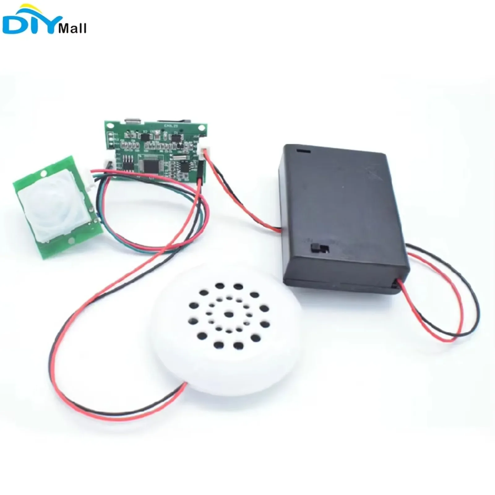Kit de reprodução de voz de música mp3, módulo de gravação de som com sensor infravermelho pir, suporte para download usb, cartão tf, loja diy, welcomer