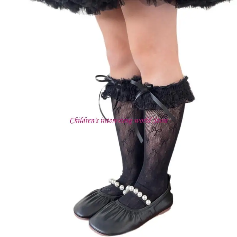 Kaus renda anak -anak musim panas tipis kaus tabung gaya Korea gadis manis bayi kecil kaus solid 425f