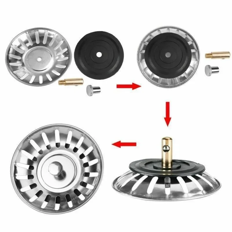 2 uds tapón colador de fregadero de cocina tapón de residuos filtro de fregadero filtro colador de fregadero drenaje de suelo herramientas de cocina