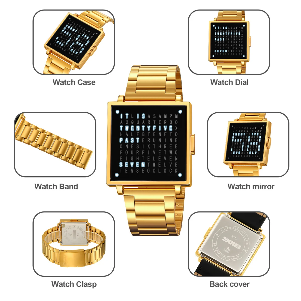 Reloj de pulsera militar Skmei a la moda para Hombre y mujer, Reloj resistente al agua con luz LED, relojes electrónicos deportivos digitales para exteriores, Reloj para Hombre
