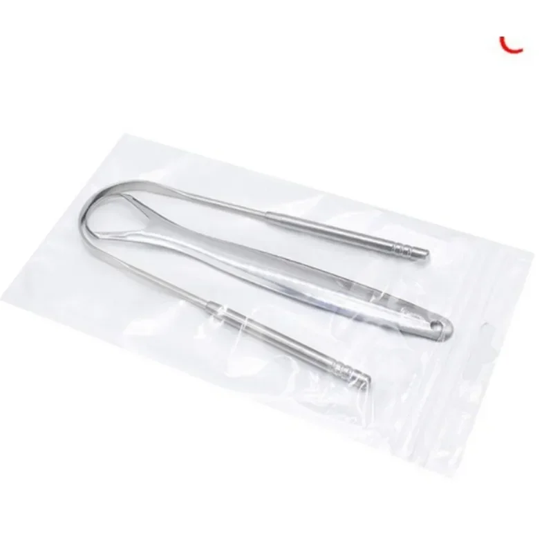 스테인레스 스틸 혀 스크레이퍼 1pc 클리너 신선한 호흡 청소 코팅 혀 칫솔 구강 위생 관리 도구