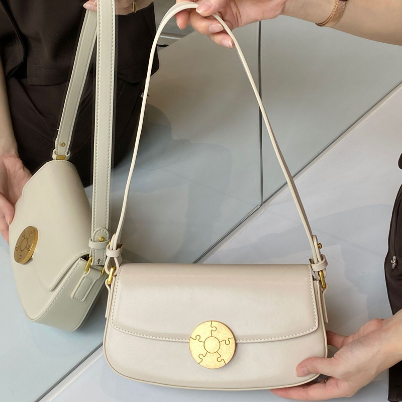 2024 nuovo arriva borsa a tracolla donna in pelle bovina piccola borsa quadrata borsa a bastone stile retrò borsa da donna in vera pelle