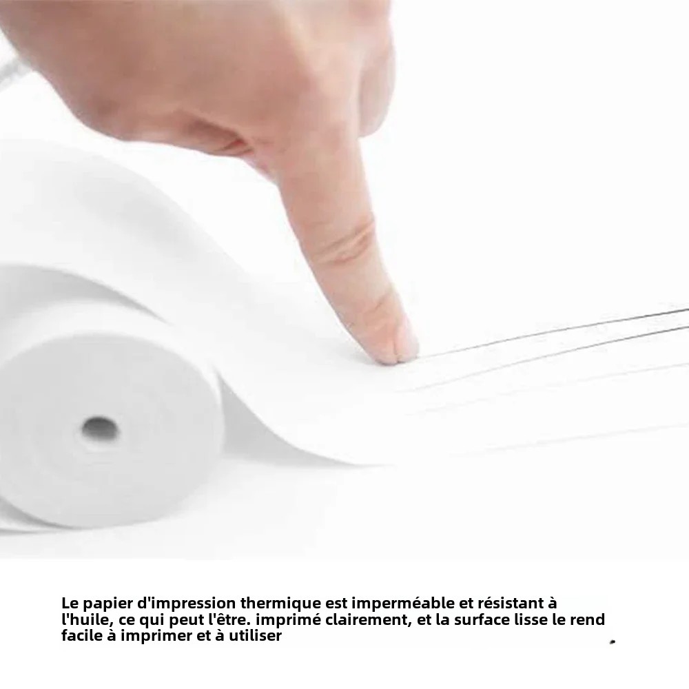 10 rouleaux 57x25 MM papier thermique blanc enfants caméra impression instantanée enfants caméra impression papier accessoires de remplacement pièces