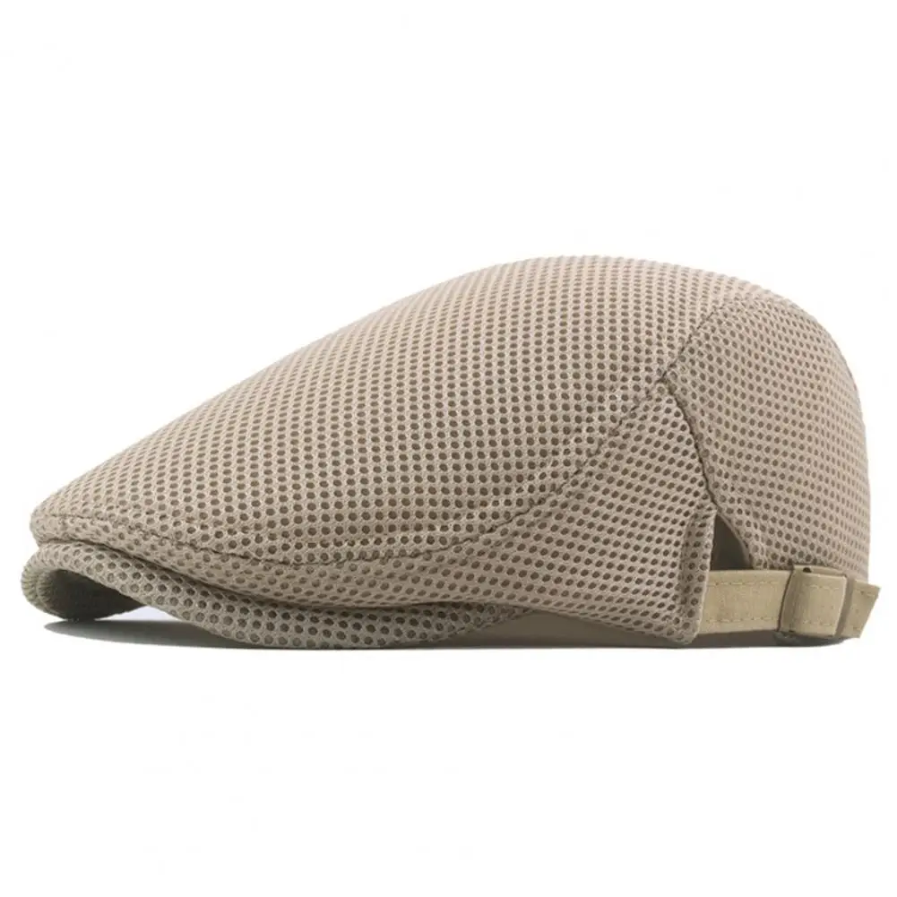 Men Mesh Newsboy Caps British Painters Hats Spring and Summer Ventilate Berets Adjustable Flat Cap Hip Hop Berets