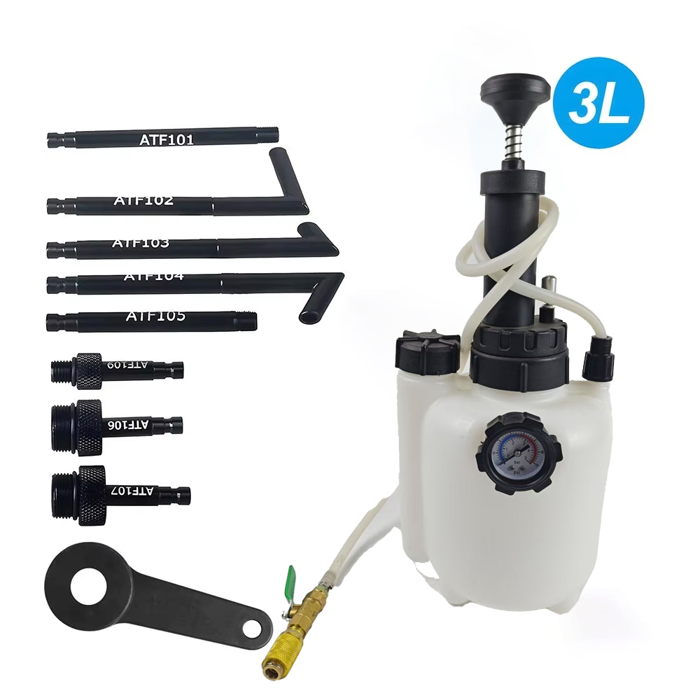 Sistema de ferramentas de enchimento de óleo de transmissão, bomba de líquido, cinto manual, 8 adaptadores ATF