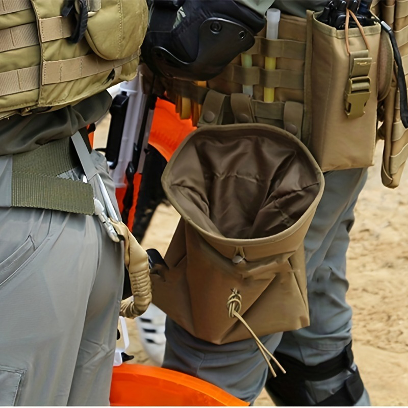 Tasca tattica Molle con coulisse per caricatore, grande borsa pieghevole per riciclaggio, borsa olster, pacchetto di munizioni per esterni