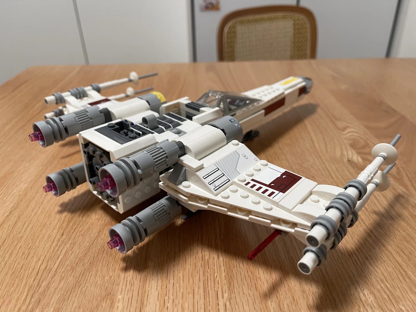 2025 New MOC Cosmic X Spaceship Model Building Blocks Ornament for Children's Boys' Festival Gift