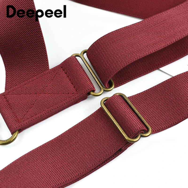 1Pc Deepeel 3,5 cm breed volwassen heren jarretel 2 clips verstelbare bandjes elastische bretels kostuum bretels harnas man voor broek