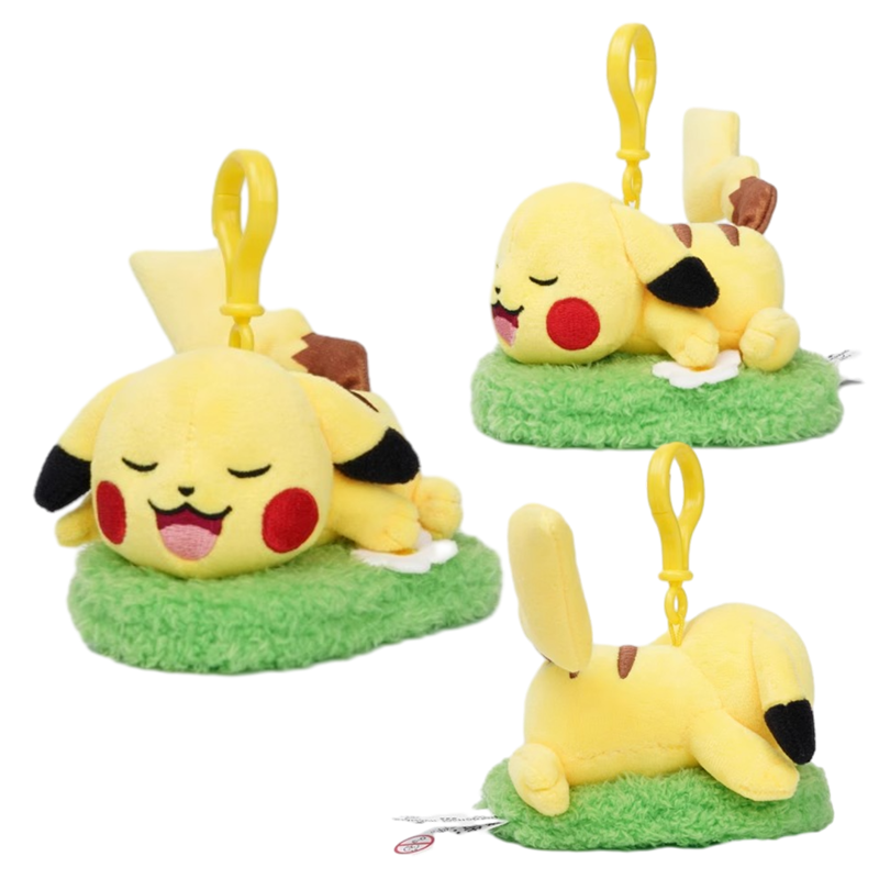 Pokemon Pikachu Mew Squirtle Charmander Kawaii Plush Toy Pendant School Bag Backpack Pendant Key Ring Small Doll Birthday Gift