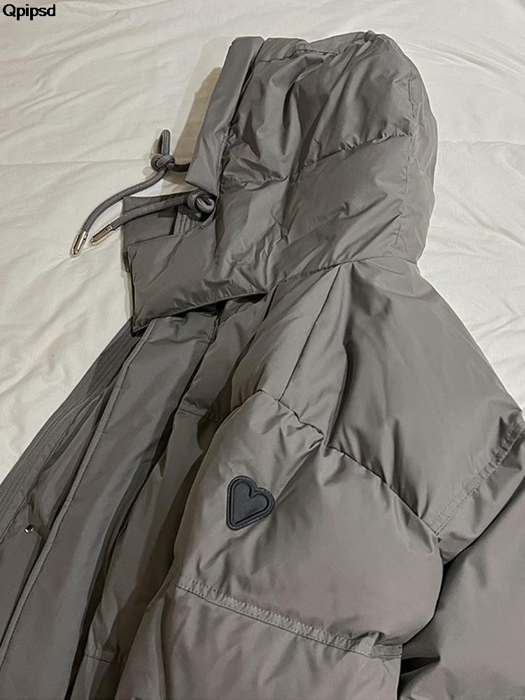 Casaco de inverno acolchoado feminino ao ar livre 2025 novo algodão com capuz sólido grosso parka impermeável inchado moda coreana
