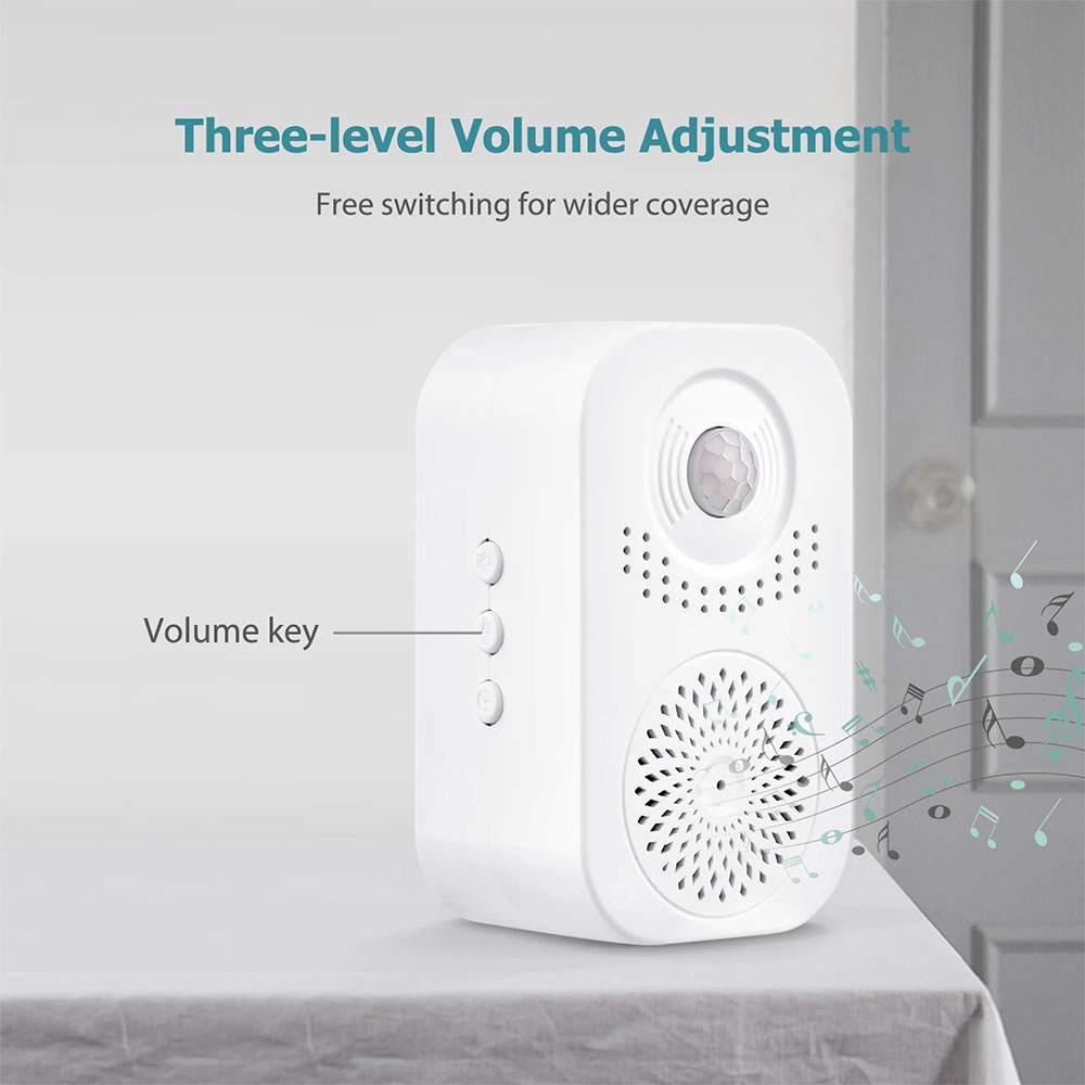 ML56 Infrared Induction Voice Reminder Sound Speaker Anti-theft Entrance Welcome Greeting Voice Prompter Record Smart Home