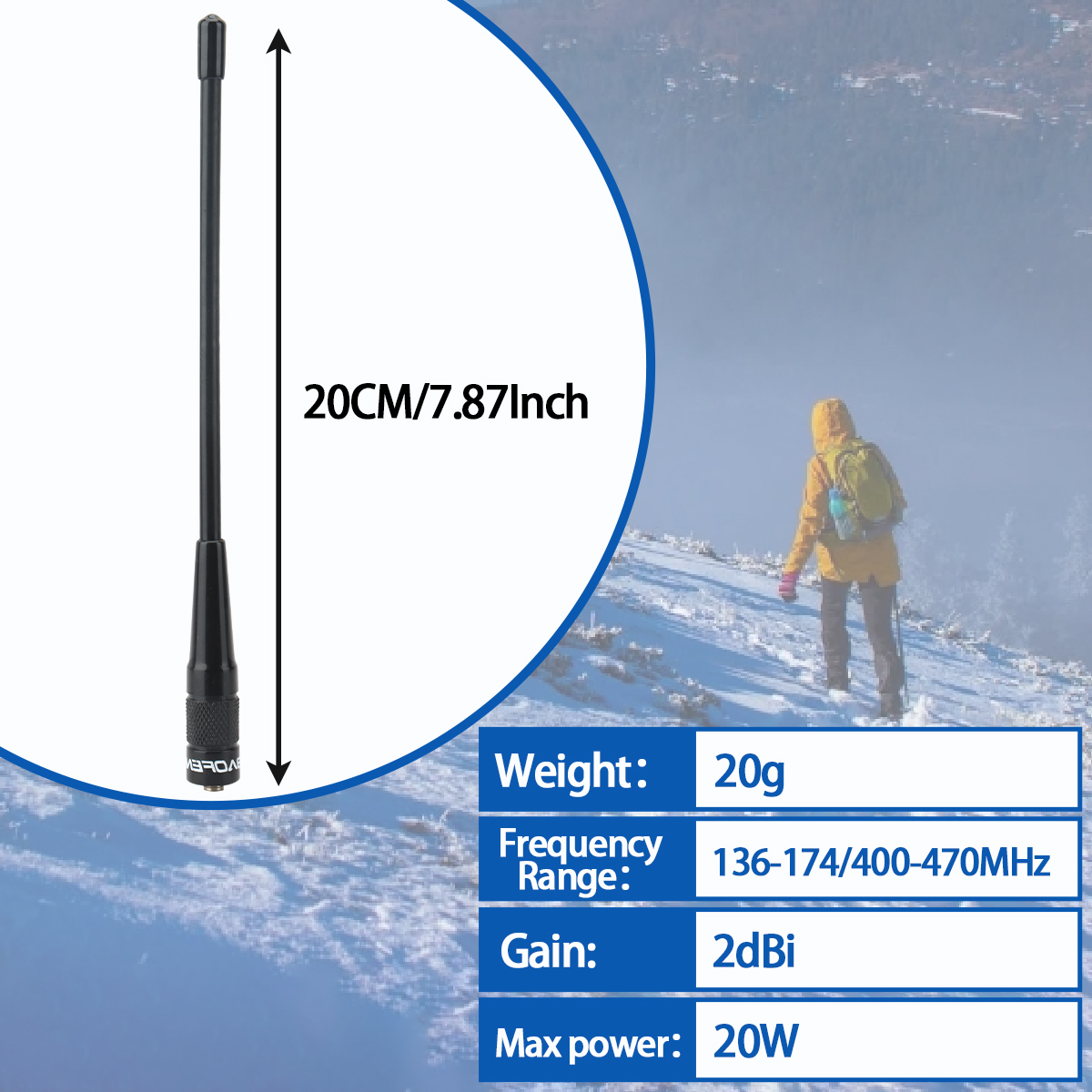 Baofeng BF-701 PRO Dual Band Antenne SMA-Vrouwelijke VHF UHF High Gain Voor Baofeng UV-5R BF-888S UV-21 PRO 5RH Quansheng UV-K6 UV-K5