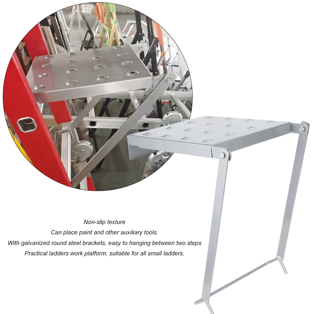 Heavy Duty Movable AntiSlip Ladders Working Platform Stand Accessory Building Supplies