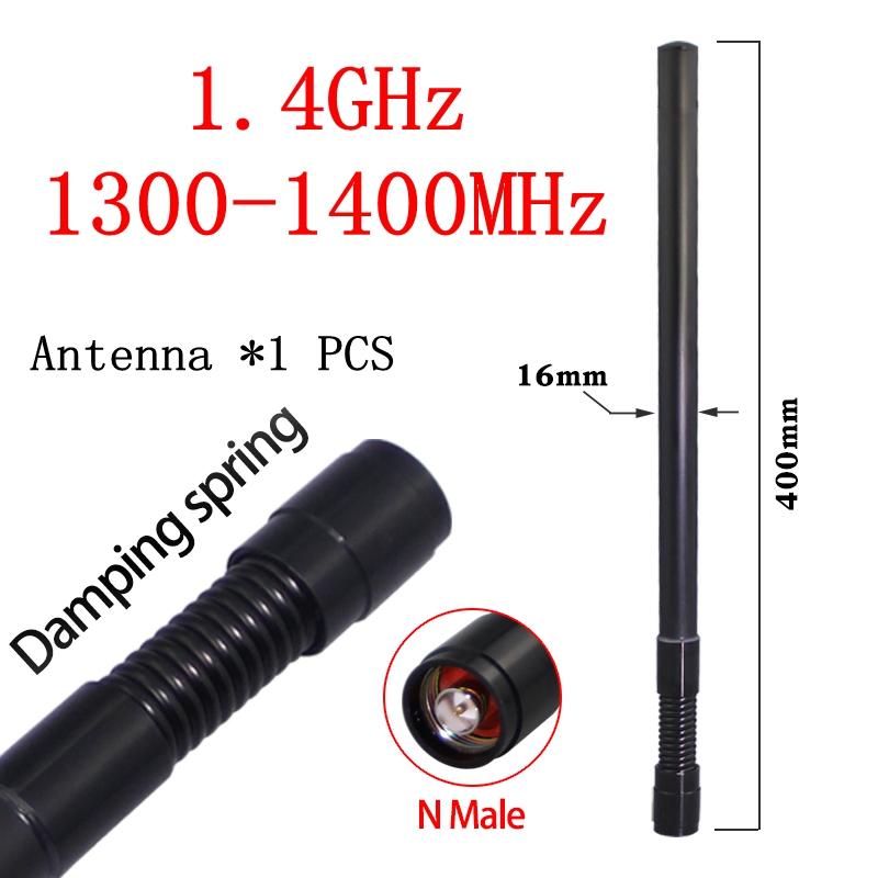 Antena tłumiąca sprężynę Głowica N 1,2 GHz 1,4 GHz 1,5 GHz 2,4 GHz 5,2 GHz 5,8 GHz Antena Moduł zakłóceń UAV Antena Wysoka moc