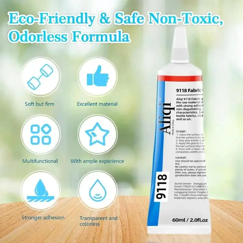 15/60ml Strong Fabric Glue Transparent Quick Dry Fabric Patching Glue Multipurpose Waterproof Fabric Sewing Glue Repair Tool