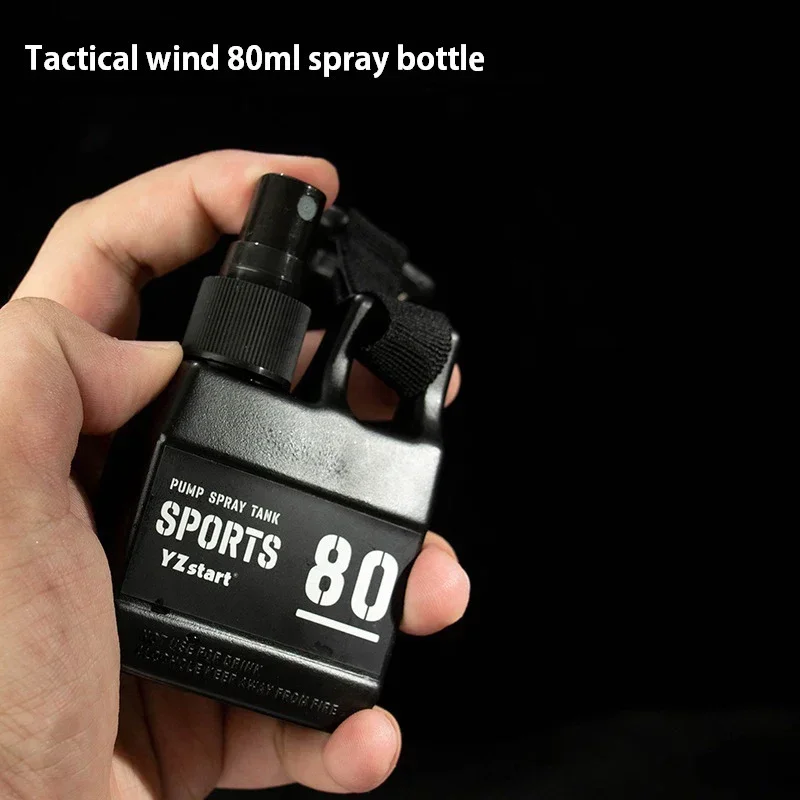 80ml Outdoor Portable Camping Pump Perfume Refillable Spray Bottle Empty with Buckle Cosmetic Containers Atomizer Bottle Travel