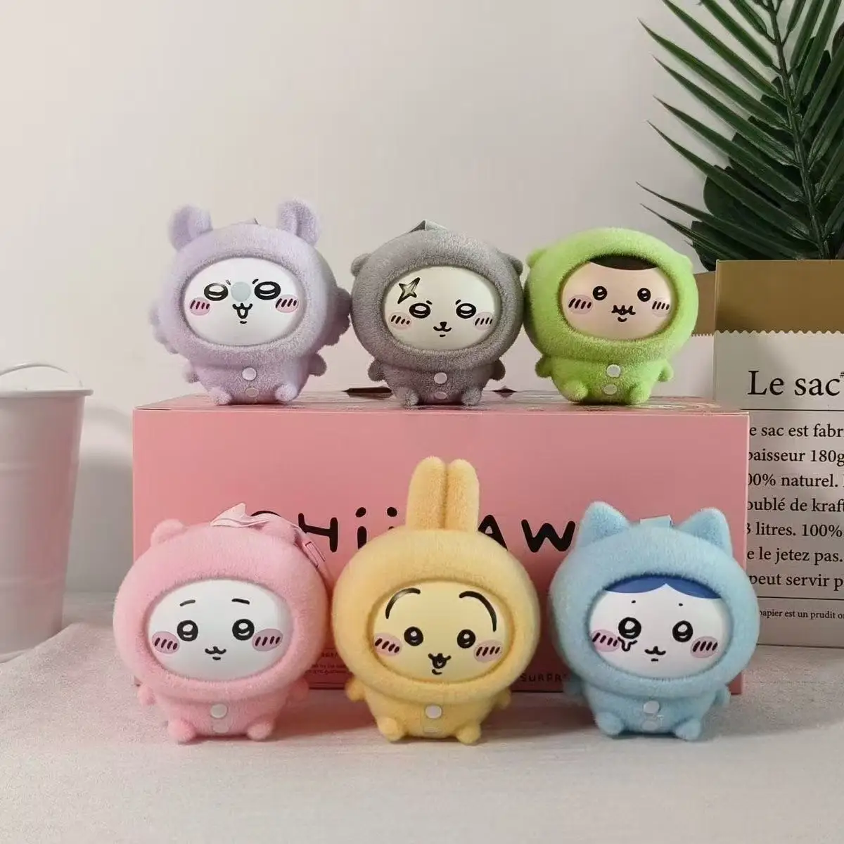 Модная игрушка Chiikawa, пижамная серия, смена лица, кулон Hachiware, милое забавное лицо, сменные украшения, игрушки, подарок друзьям в стиле Usaqi