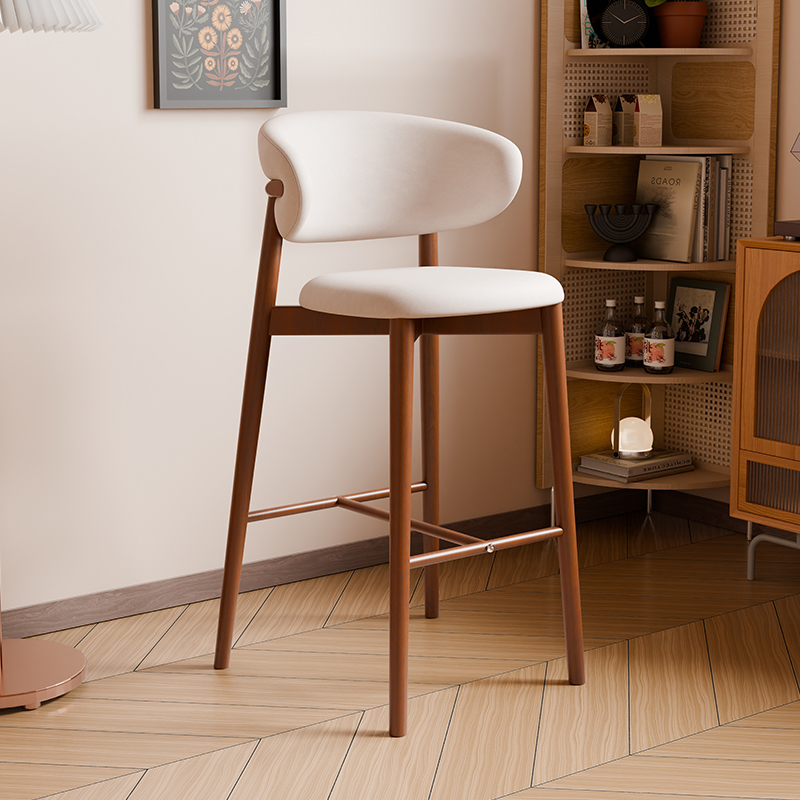 Taburete de bar moderno inspirado en diseño, silla de altura de mostrador de mediados de siglo con reposapiés, muebles, taburete de comedor para el hogar, cocina, cafetería