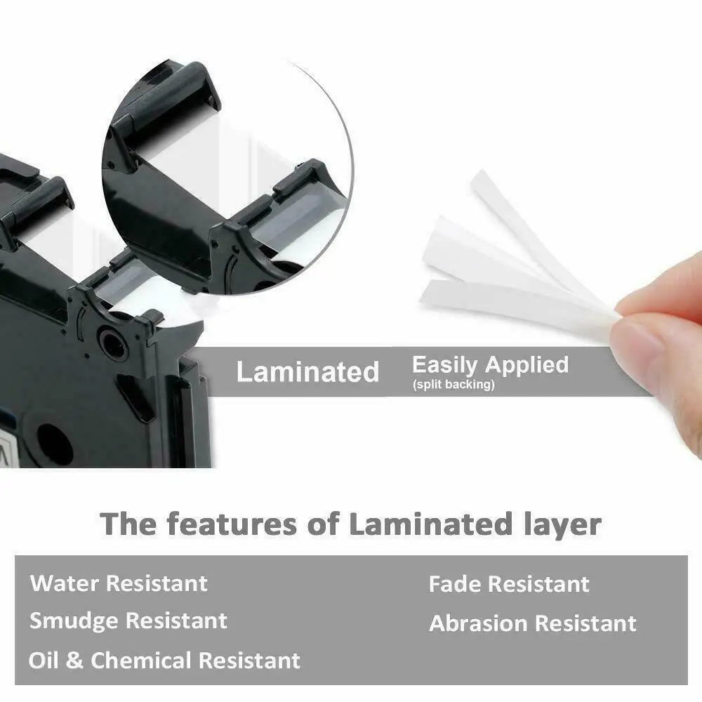 12mm TZe Label TZ 231 TZ Laminated Tape 231 TZ 231 131 MQE31 MQF31 Pattern Compatible for Brother P-touch PT-H110 Label Maker