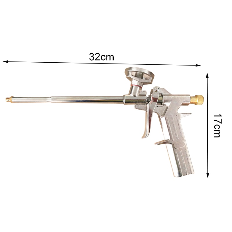 Pistolet de pulvérisation extensible en mousse, accessoires de calfeutrage, pistolet à mousse, scellant, aérographe, outil applicateur isolant en alliage d'aluminium