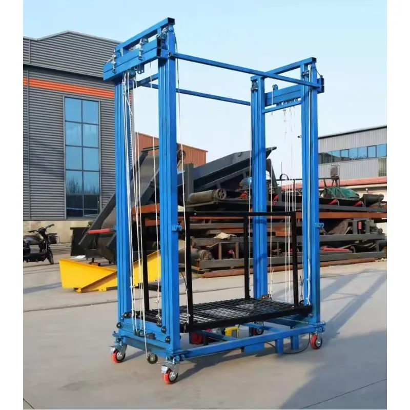 Electric Mobile Scaffolding System With Wireless Remote Control 500KG Bearing Capacity 8M Operating Height Collapsible Platform