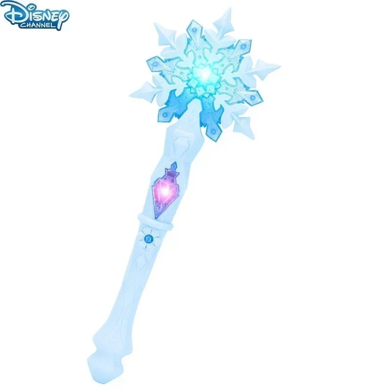ホット販売女の子冷凍スノーフレークプリンセスエルザ音楽魔法の杖リングクラウンボックスセットメイクおもちゃ誕生日クリスマスギフト
