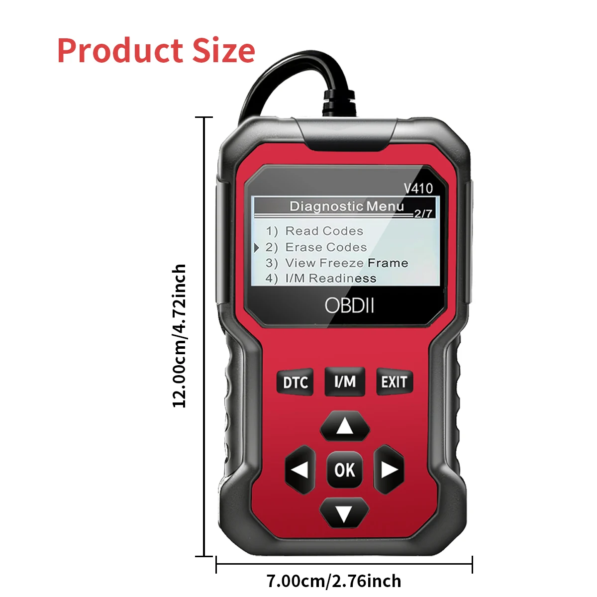Scanner Obd2 pour voiture, outil de Diagnostic, lecteur de Code, lecteur de Code de défaut du moteur, peut diagnostic de tous les protocoles Obd Ii, voitures depuis 1996, outil de numérisation